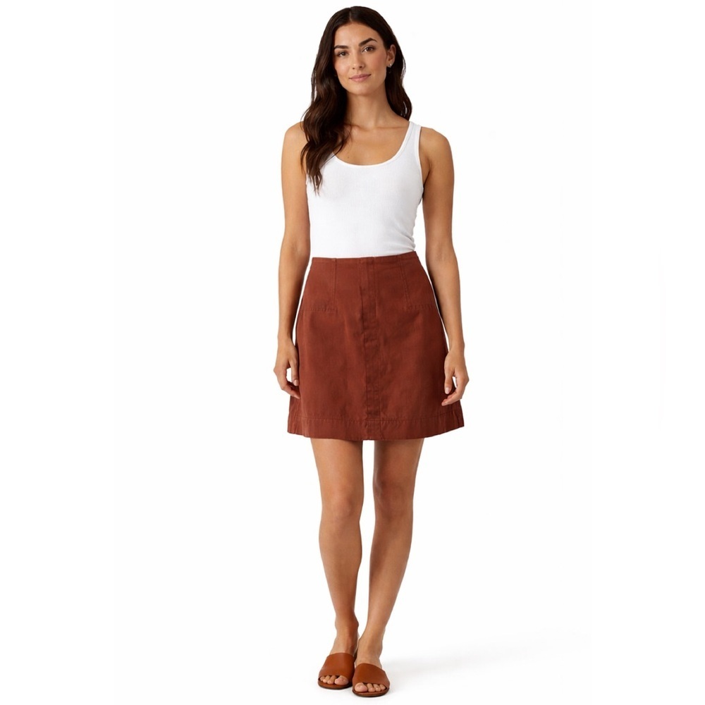 NWT Spanx A-Line Skirt in Rich Brown